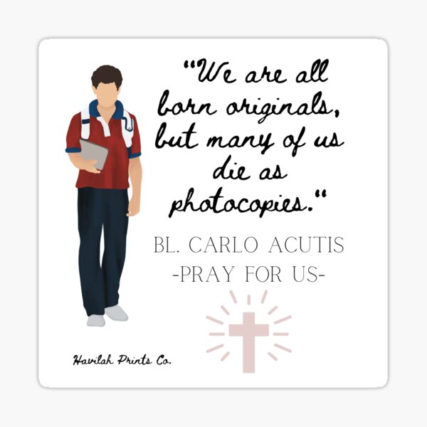 Item preview, Bl. Carlo Acutis- Pray for Us Designs designed and sold by HavilahPrintsCo.