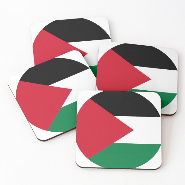 Item preview, round shaped circle flag of Palestine designed and sold by ak7sailor.