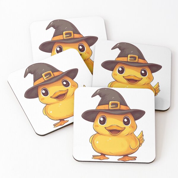 Item preview, Cute Duckling in Witch Hat designed and sold by IllustrifyArts.