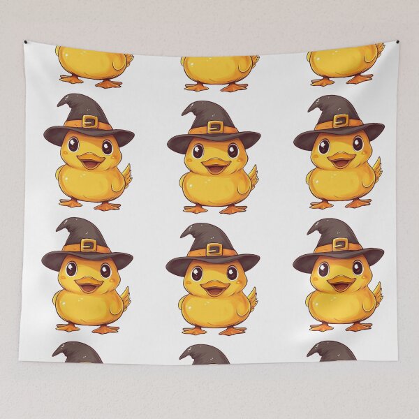 Item preview, Cute Duckling in Witch Hat designed and sold by IllustrifyArts.