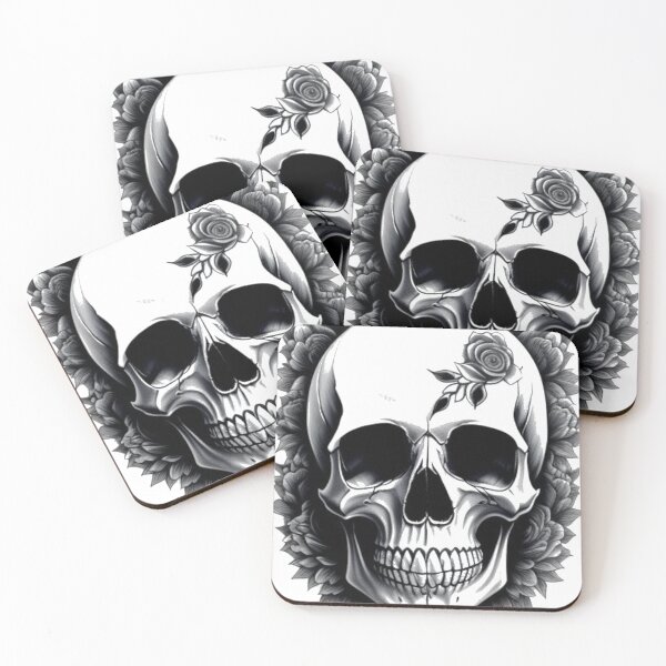 Item preview, Skull with Rose designed and sold by PaulDancer.