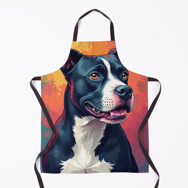 Item preview, Black and White Pitbull Dog art designed and sold by PetArt ⭐⭐⭐⭐⭐.