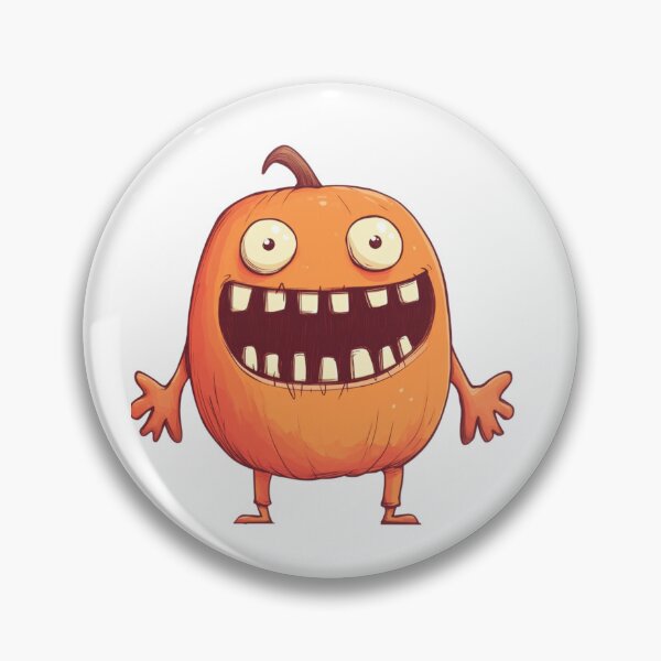 Item preview, Funny Pumpkin Monster with Big Smile designed and sold by IllustrifyArts.