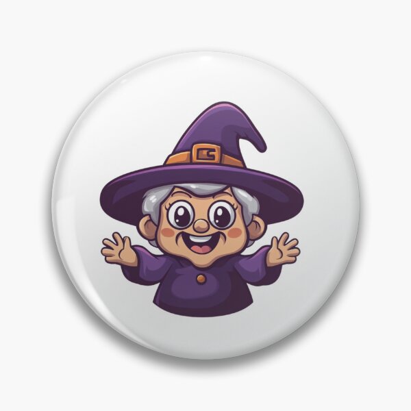 Item preview, Happy Witch Cartoon Character designed and sold by IllustrifyArts.