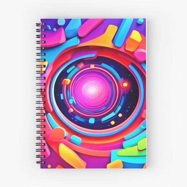 Item preview, Cosmic Vortex: A Neon Odyssey designed and sold by Health And Fitness Posts e-Store.