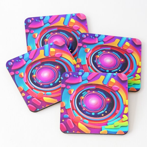 Item preview, Cosmic Vortex: A Neon Odyssey designed and sold by Health And Fitness Posts e-Store.