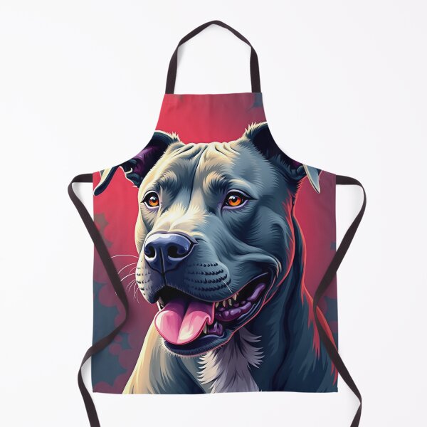 Item preview, Gray Pitbull Dog art draw designed and sold by PetArt ⭐⭐⭐⭐⭐.