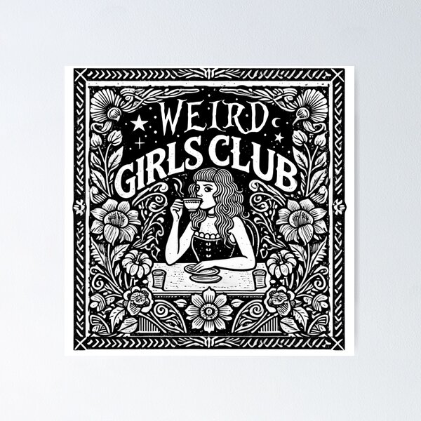 Aperçu de l'œuvre Club de filles bizarres créée et vendue par riadesignstore.