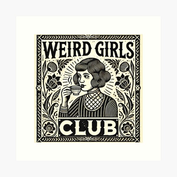 Aperçu de l'œuvre Club des filles bizarres créée et vendue par riadesignstore.