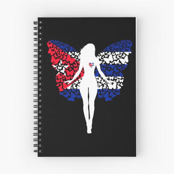 Item preview, Cuban Girl Cuba Flag Roots Pride Butterfly designed and sold by ZNOVANNA.