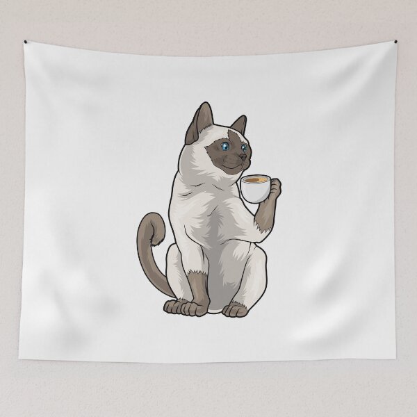 Item preview, Taza de café gato siamés designed and sold by Snabdesign84.