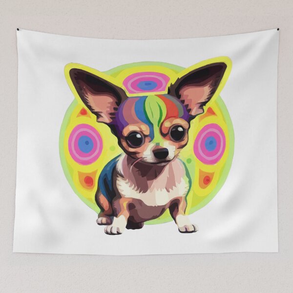 Item preview, psychedelic chihuahua designed and sold by Andre Faubert.