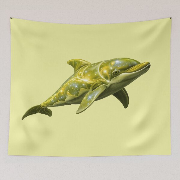 Item preview, The Yellow Fantasy Dolphin designed and sold by TheArtOfPat.