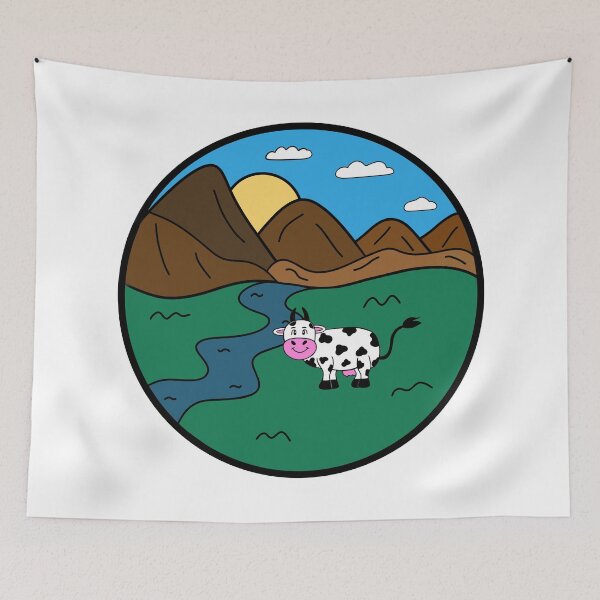 Item preview, Cow Landscape designed and sold by Sartoris Art.