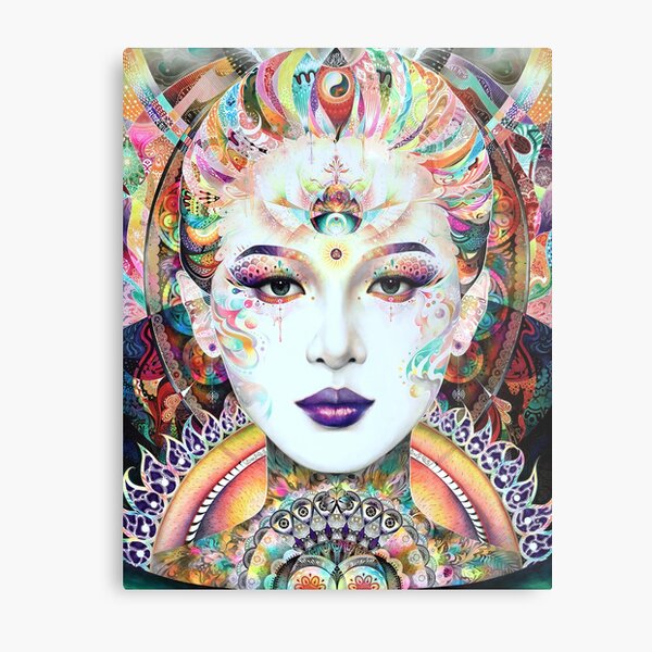 Guan Yin Metal Print