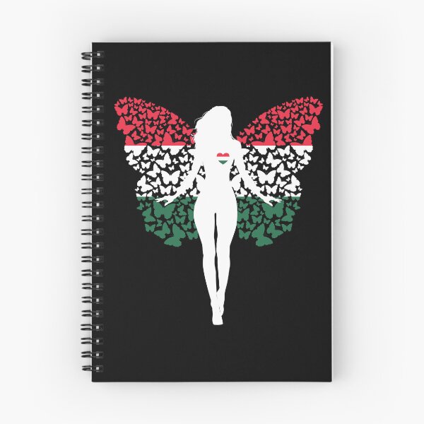 Item preview, Hungarian Girl Hungary Flag Roots Pride Butterfly designed and sold by ZNOVANNA.
