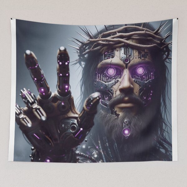 Artikelvorschau, Cyborg Android Jesus entworfen und verkauft von jay-cack.