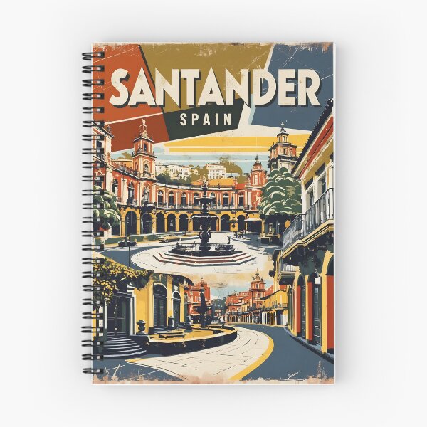 Item preview, Santander Spain Vintage Travel Tourism designed and sold by TravelersGems.