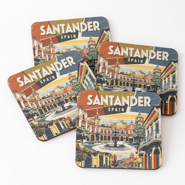 Item preview, Santander Spain Vintage Travel Tourism designed and sold by TravelersGems.