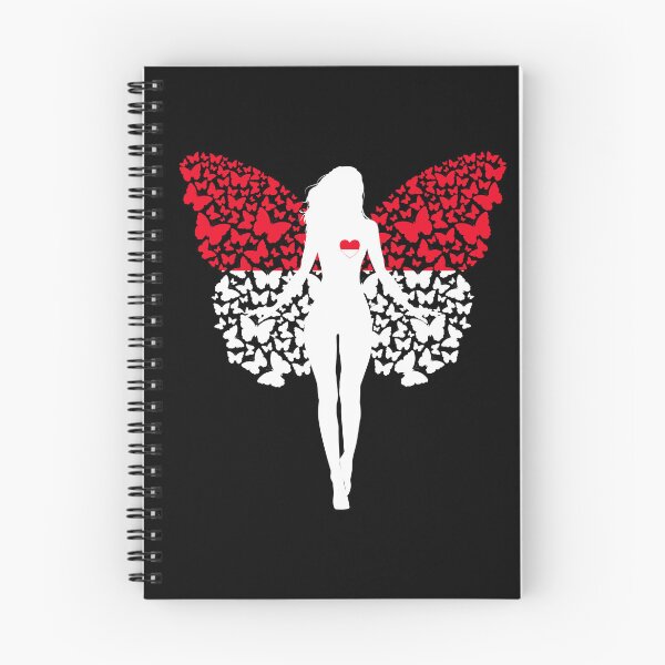 Item preview, Indonesian Girl Indonesia Flag Roots Pride Butterfly designed and sold by ZNOVANNA.
