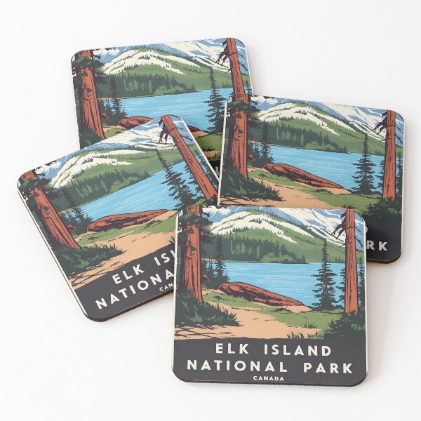 Item preview, Elk Island National Park Canada Vintage Travel Tourism  designed and sold by TravelersGems.