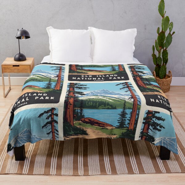 Item preview, Elk Island National Park Canada Vintage Travel Tourism  designed and sold by TravelersGems.