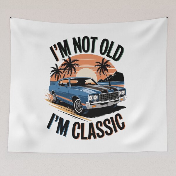Item preview, I'm Not Old I'm Classic Funny Car Graphic T-Shirt designed and sold by Mahmoudshoping.