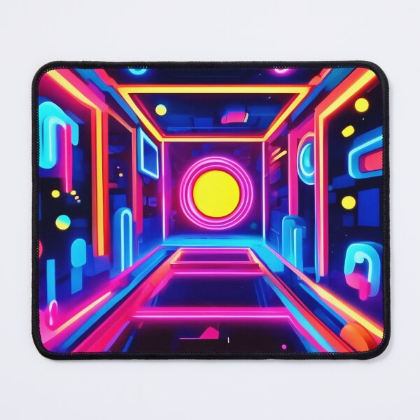 Item preview, Neon Corridor: A Digital Odyssey designed and sold by Health And Fitness Posts e-Store.