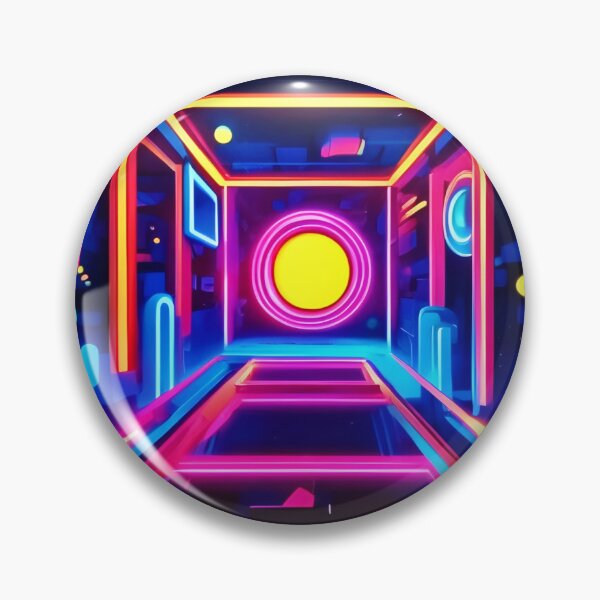 Item preview, Neon Corridor: A Digital Odyssey designed and sold by Health And Fitness Posts e-Store.