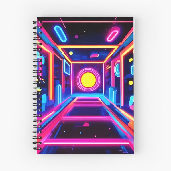 Item preview, Neon Corridor: A Digital Odyssey designed and sold by Health And Fitness Posts e-Store.