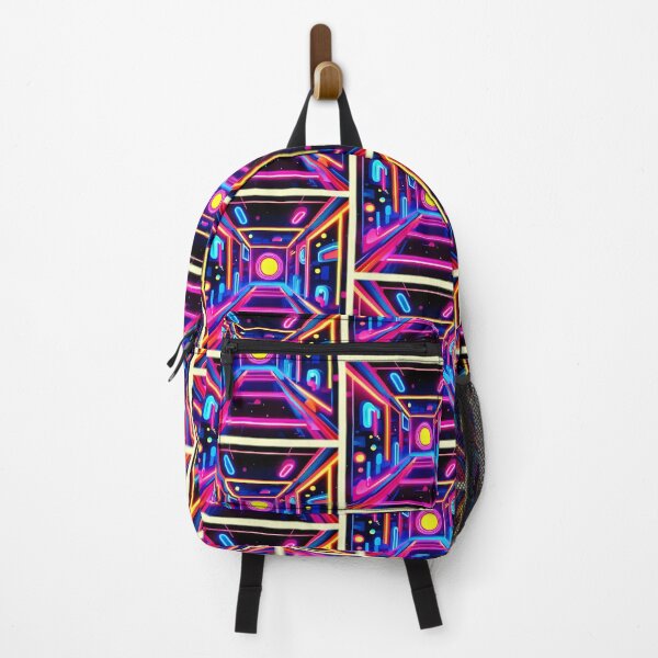 Item preview, Neon Corridor: A Digital Odyssey designed and sold by Health And Fitness Posts e-Store.