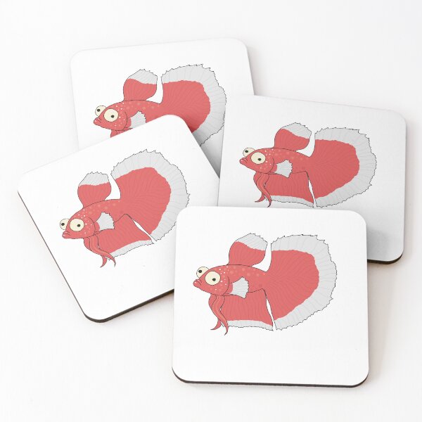 Item preview, Half Moon Betta Cartoon designed and sold by SamsShrimporium.