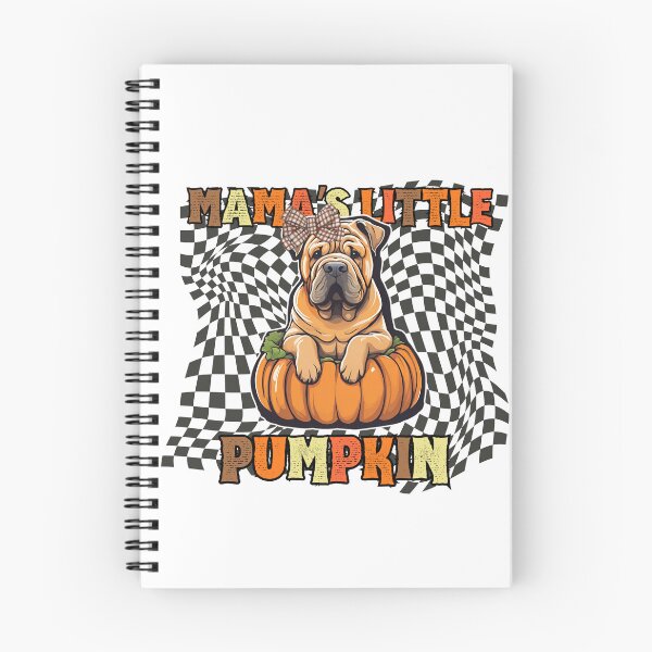 Item preview, Copy of "Mama's L"Mama's Little Pumpkin" - Shar Pei in Halloween Pumpkin with Checkered Backgroundittle Pumpkin" - German Pinscher in Halloween Pumpkin with Checkered Background designed and sold by GoodyPaws.