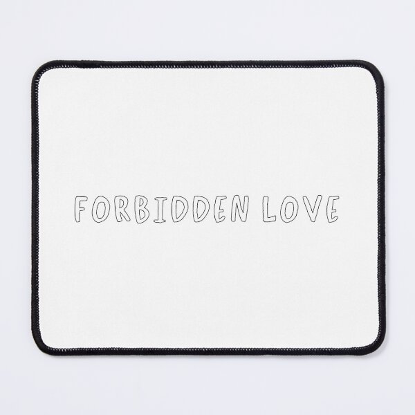 Item preview, Forbidden Love Romance Trope, Simplistic Black & White designed and sold by BookishNookish.
