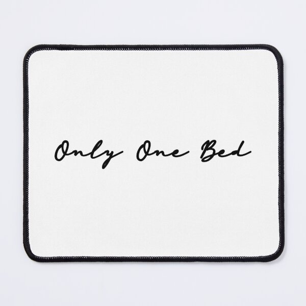 Item preview, Only One Bed Romance Trope, Simplistic Black & White designed and sold by BookishNookish.