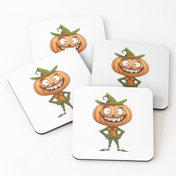 Item preview, Grinning Pumpkin Man in Green Suit designed and sold by IllustrifyArts.