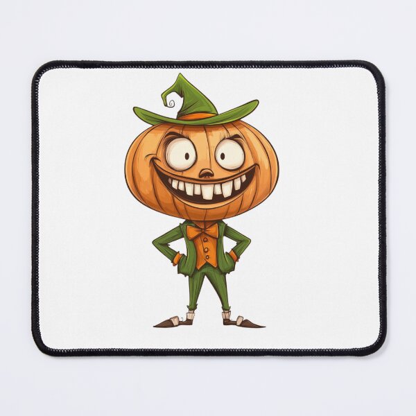 Item preview, Grinning Pumpkin Man in Green Suit designed and sold by IllustrifyArts.