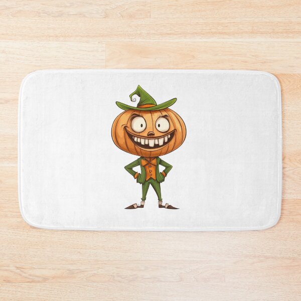 Item preview, Grinning Pumpkin Man in Green Suit designed and sold by IllustrifyArts.