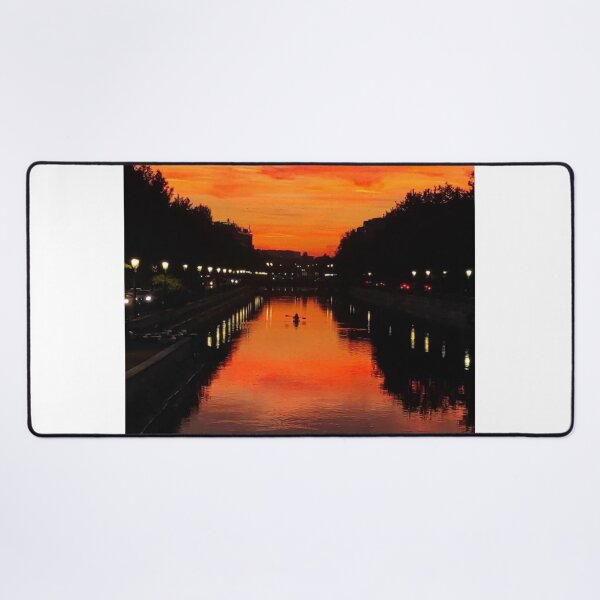 Item preview, Kayak en el río al atardecer (vista trasera) designed and sold by Alex Roman.