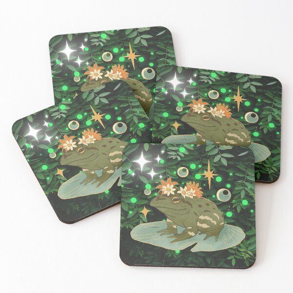 Item preview, Fairycore Fairy Frog Toad Lily Pad Ethereal  designed and sold by WildWoodlandWitch.