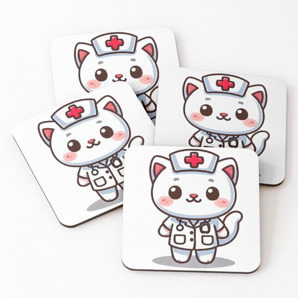 Item preview, Nurse Purrfect The Caring Cat designed and sold by NineNIGHT404.