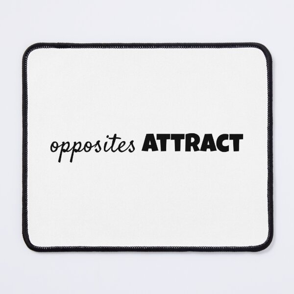 Item preview, Opposites Attract Romance Trope, Simplistic Black & White designed and sold by BookishNookish.