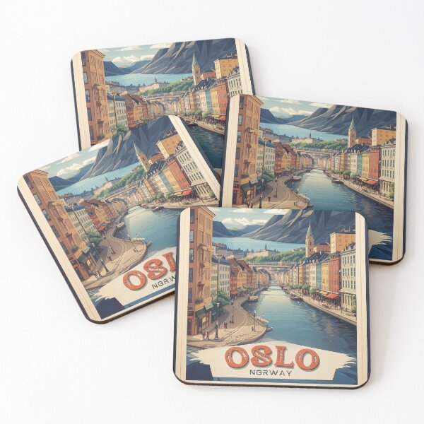 Item preview, Vintage Oslo Poster: Nostalgic Norwegian Charm designed and sold by Ceemko's Vintage Corner.