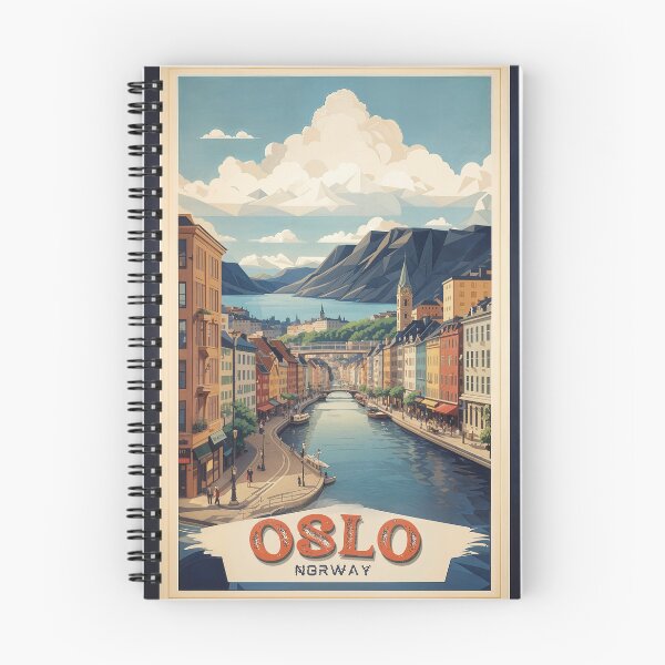 Item preview, Vintage Oslo Poster: Nostalgic Norwegian Charm designed and sold by Ceemko's Vintage Corner.