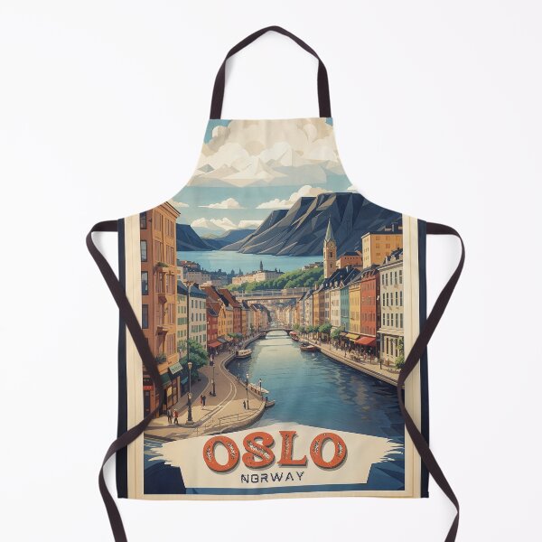 Item preview, Vintage Oslo Poster: Nostalgic Norwegian Charm designed and sold by Ceemko's Vintage Corner.