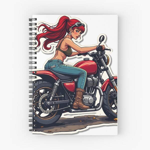 Item preview, Biker Babe - Redhead designed and sold by Istarfal.