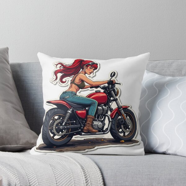 Item preview, Biker Babe - Redhead designed and sold by Istarfal.