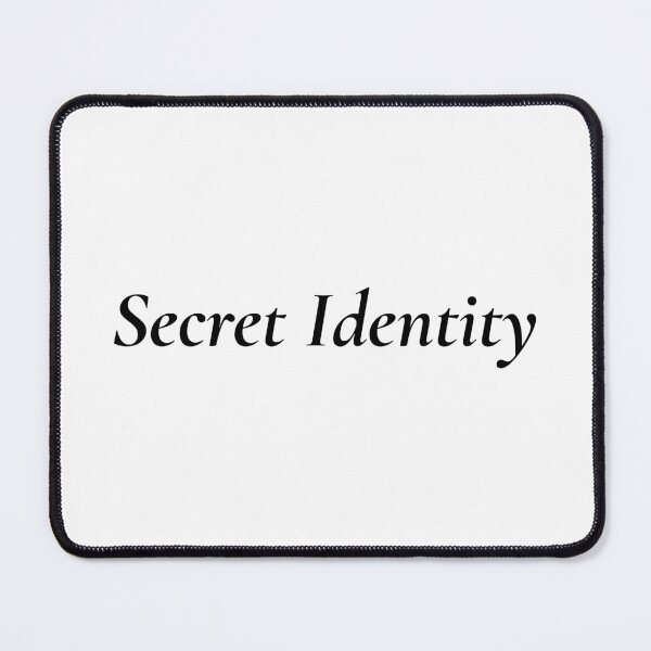 Item preview, Secret Identity Romance Trope, Simplistic Black & White designed and sold by BookishNookish.