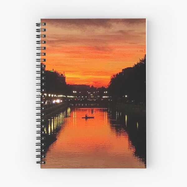 Item preview, Two Kayaks On River At Sunset (One Side View, One Back View) designed and sold by Alex Roman.