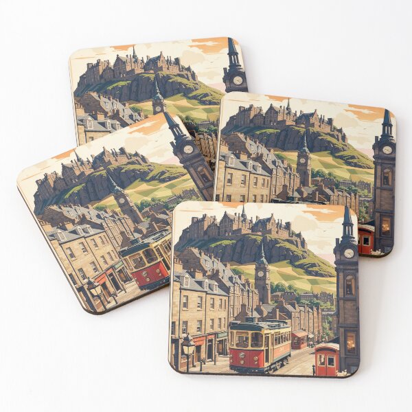 Item preview, Edinburgh Nostalgia: Vintage Retro Poster designed and sold by Ceemko's Vintage Corner.